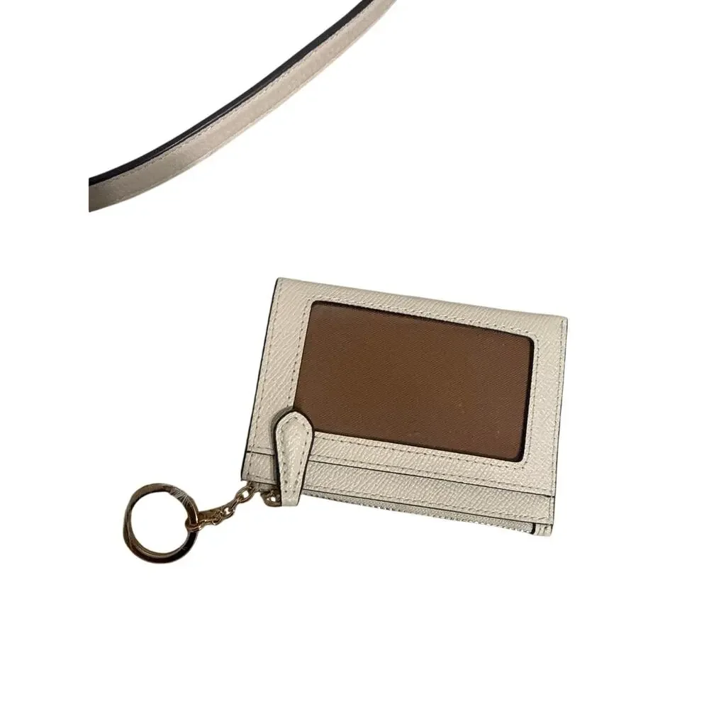 Coach Mini Jamie Camera Crossbody - Mini Skinny ID Case Chalk Classic Minimalist